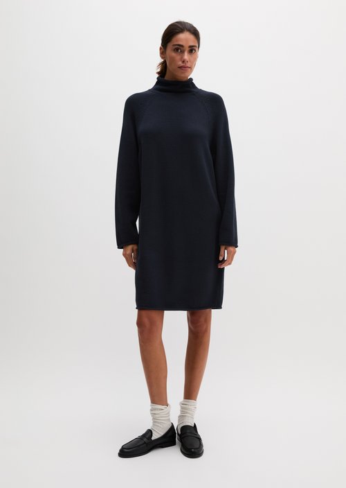 Turtleneck Knit Dress — Manic Midnight