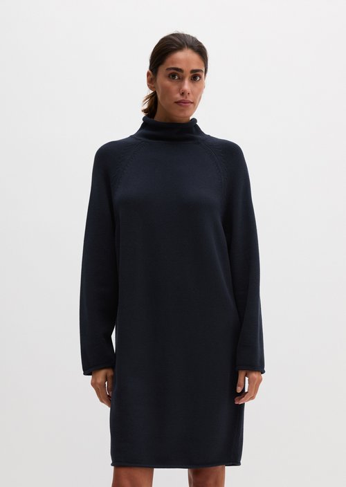 Turtleneck Knit Dress — Manic Midnight