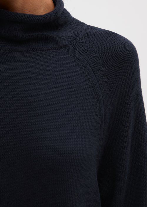 Turtleneck Knit Dress — Manic Midnight