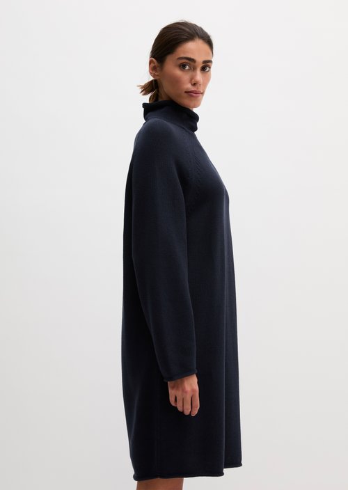 Turtleneck Knit Dress — Manic Midnight