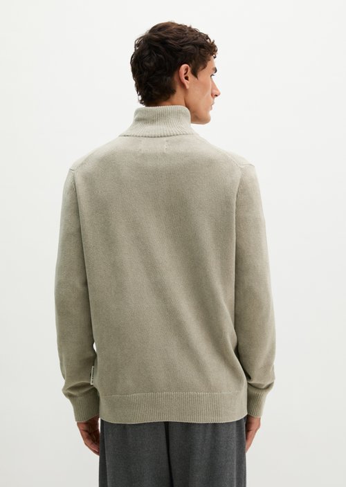 Regular-Fit Chenille Cardigan — Driftwood Haze
