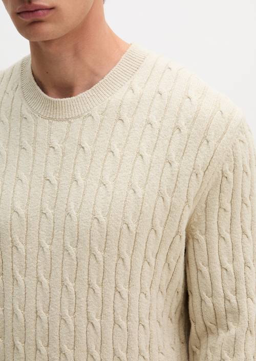 Bouclé-Pullover regular Grey Silk in Detailansicht