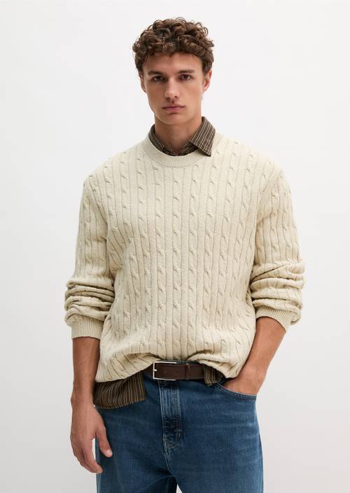 Bouclé-Pullover regular Grey Silk in Frontalansicht