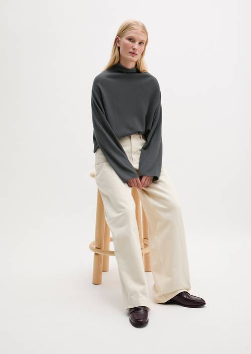 Regular-fit sweater Broken Graphite in front view