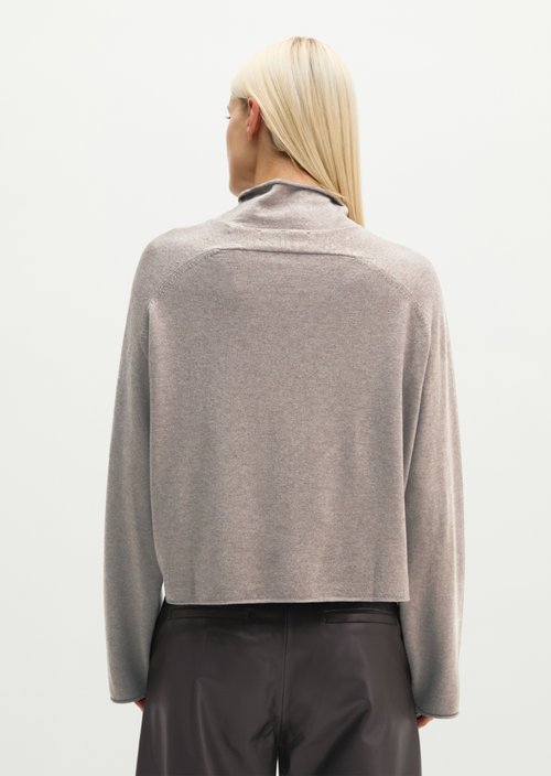 Regular-fit sweater — Stone Taupe Melange