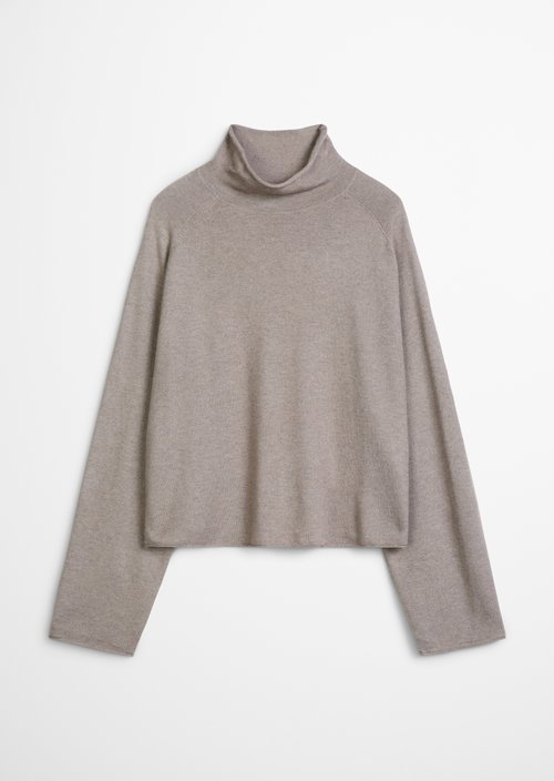 Regular-fit sweater — Stone Taupe Melange