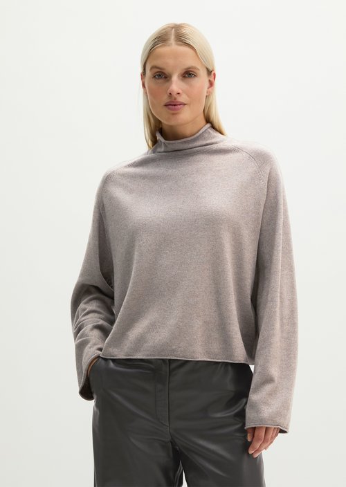 Regular-fit sweater — Stone Taupe Melange
