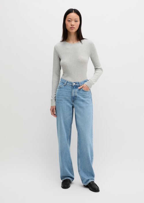 Leby Straight-Leg Jeans — Medium Blue