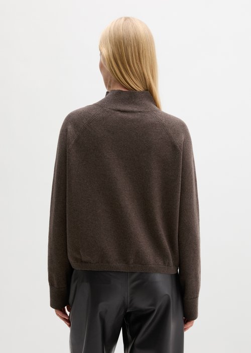 Soft Knit Sweater — Stone Brown Melange