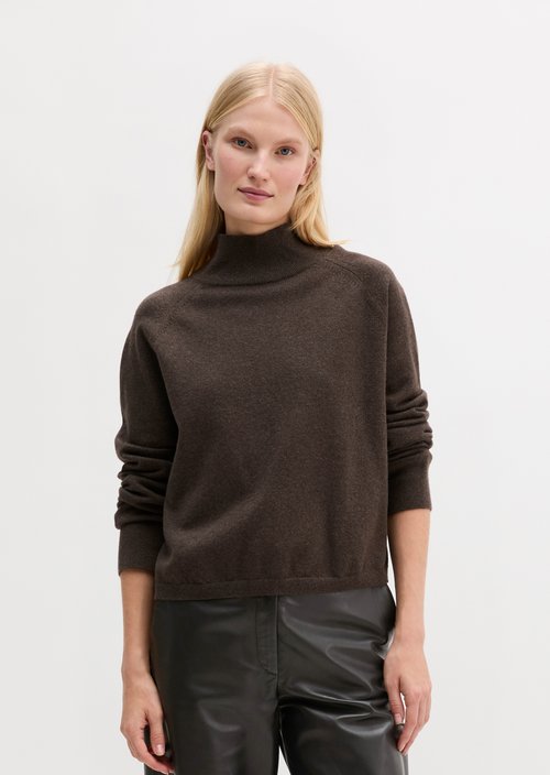 Soft Knit Sweater — Stone Brown Melange