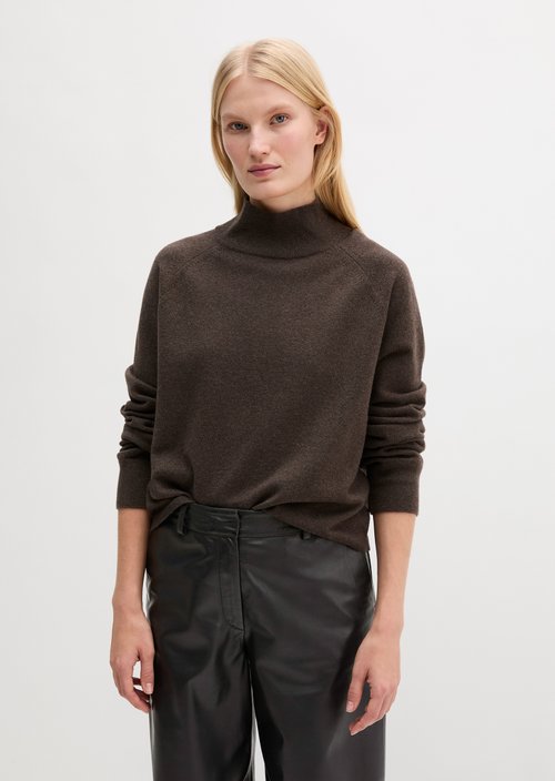 Soft Knit Sweater — Stone Brown Melange