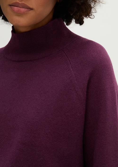 Pull en maille douce Fresh Aubergine en vue détaillée