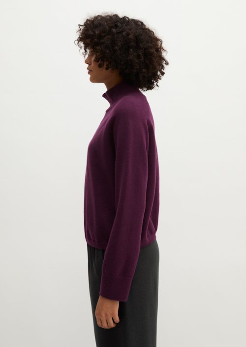 Soft Knit Sweater — Fresh Aubergine