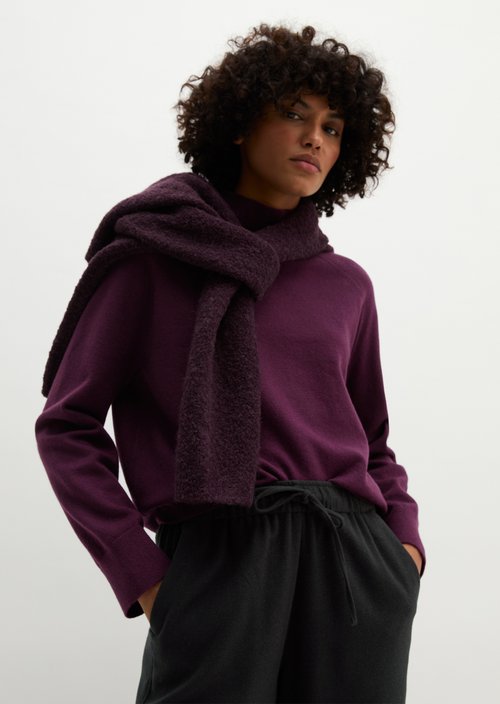 Soft Knit Sweater — Fresh Aubergine