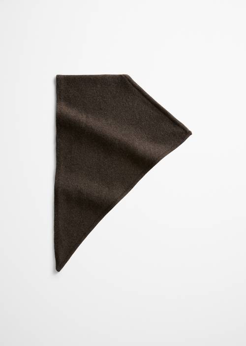Écharpe triangulaire Stone Brown Melange en vue de face