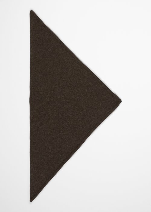 Dreiecks-Schal — Stone Brown Melange