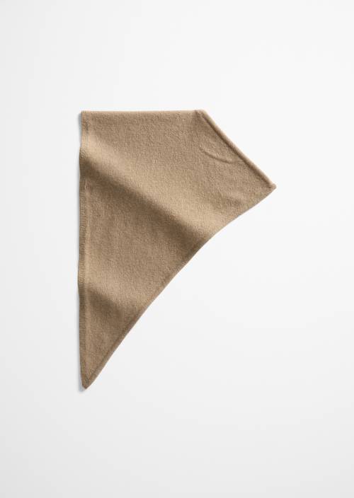 Écharpe triangulaire Earthy Taupe en vue de face