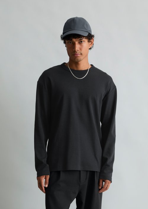 Heavyweight Long-Sleeve Relaxed Fit — Black