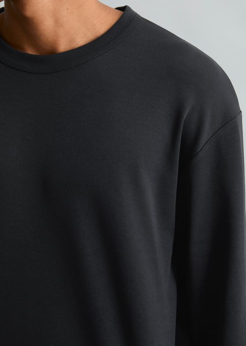 Heavyweight Long-Sleeve Relaxed Fit — Black