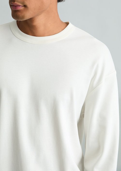 Heavyweight Long-Sleeve Relaxed Fit — Silky White