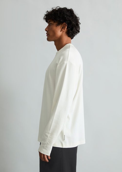 Heavyweight Long-Sleeve Relaxed Fit — Silky White