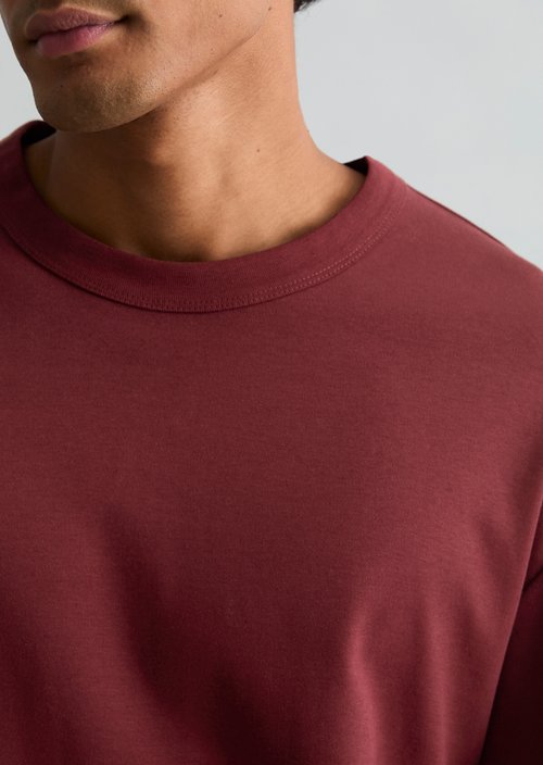 Heavyweight Long-Sleeve Relaxed Fit — Burgundy