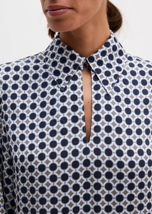 Print-Kleid regular Medium Blue in Detailansicht