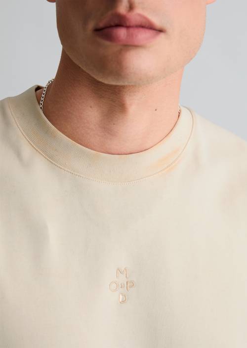 T-Shirt relaxed White Blush in Detailansicht