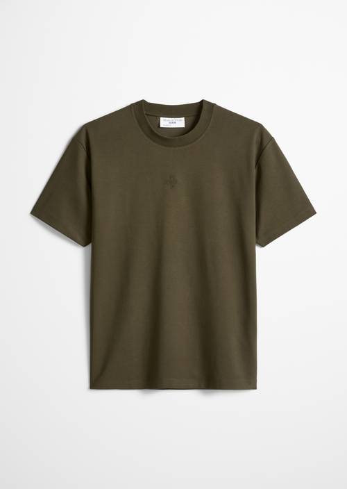 T-Shirt relaxed Olive Drab in freigestellter Ansicht ohne Model