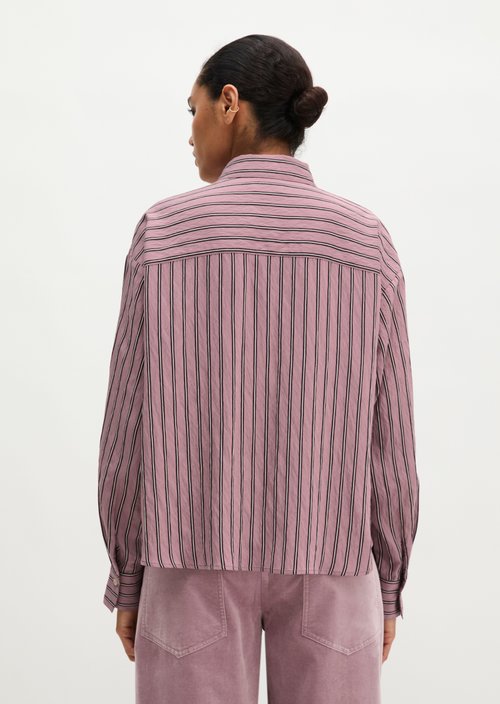Regular-Fit Striped Shirt — Medium Pink