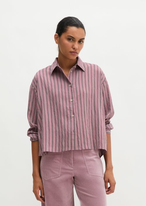 Regular-Fit Striped Shirt — Medium Pink