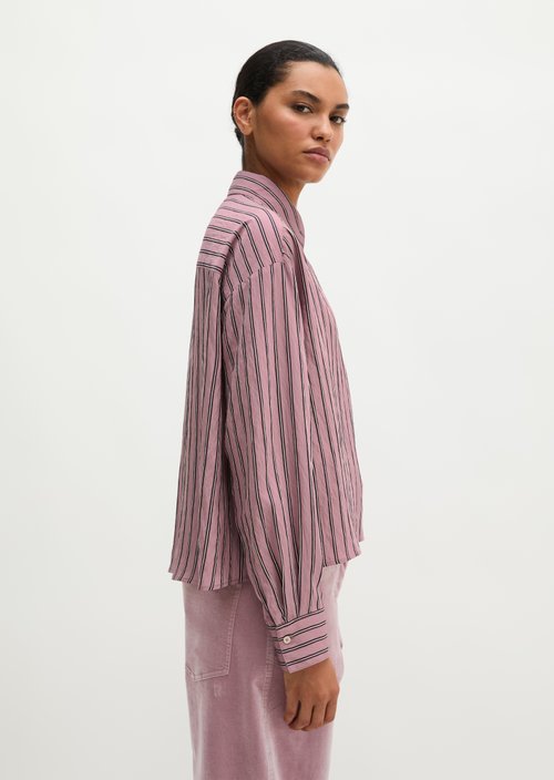 Regular-Fit Striped Shirt — Medium Pink