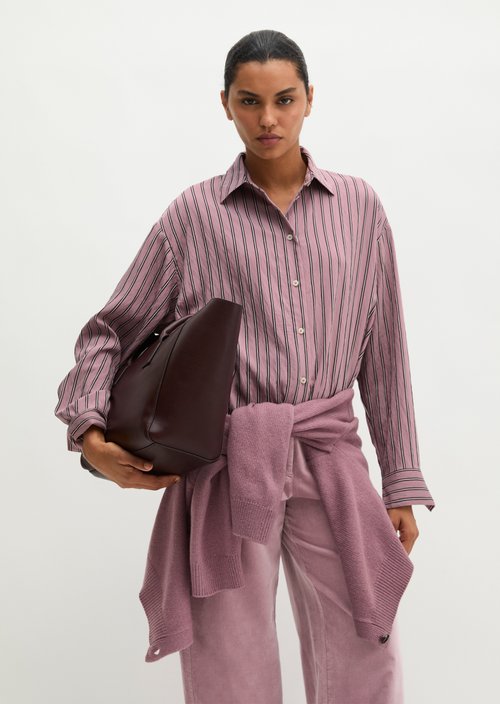 Regular-Fit Striped Shirt — Medium Pink
