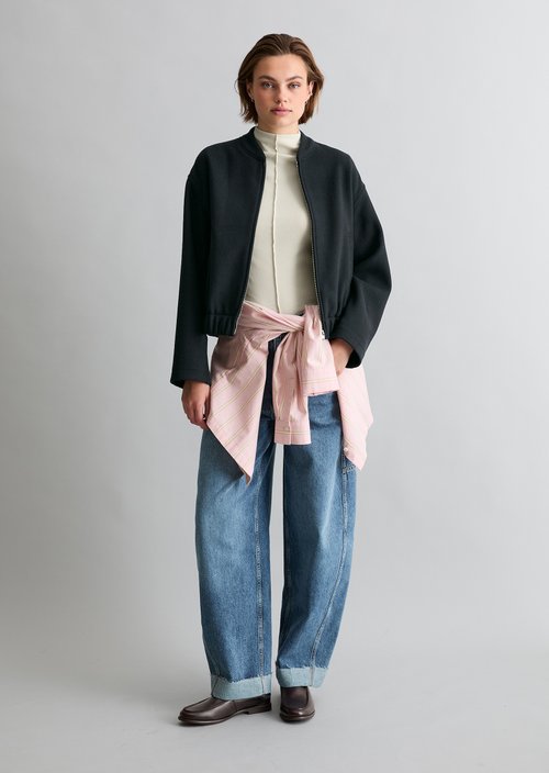 Regular-Fit Blouson — Blue Depths