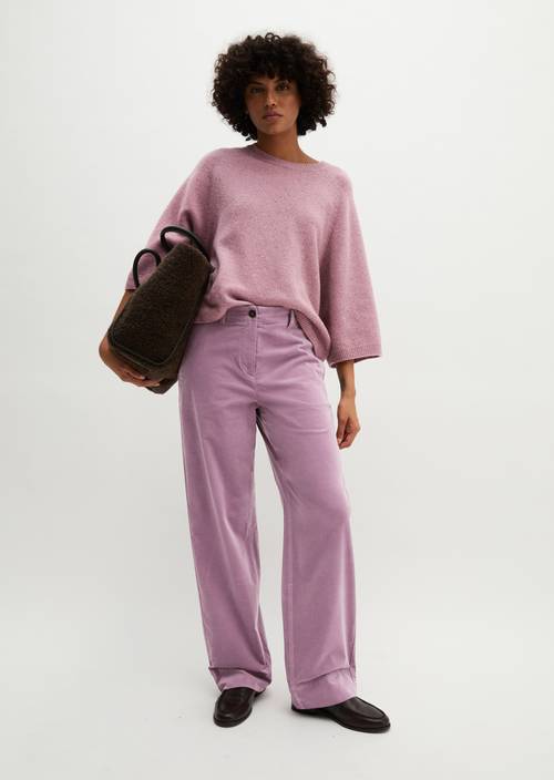Chino Model Lande wide Gentle Mauve in Frontalansicht