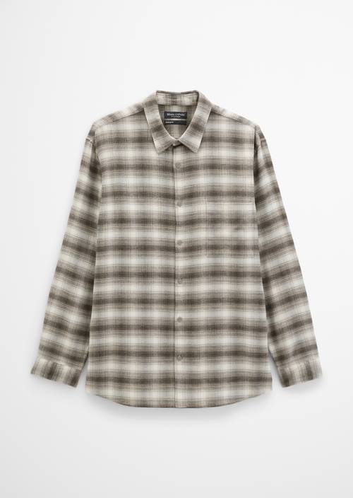 Chemise coupe classique Dark Brown en vue isolée sans mannequin