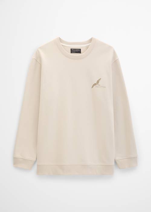 Relaxed sweatshirt Grey Silk in isolated view without model