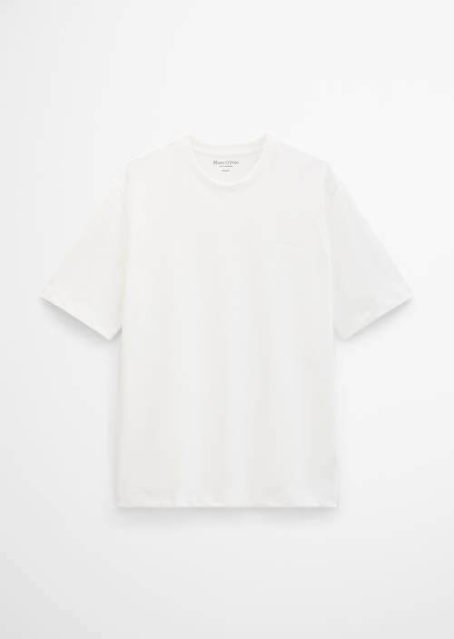 T-shirt relaxed Silky White en vue isolée sans mannequin