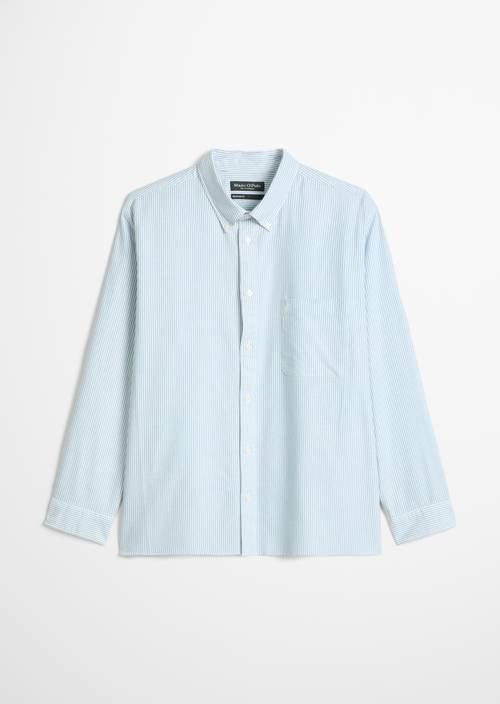 Chemise coupe classique Dark Blue en vue isolée sans mannequin