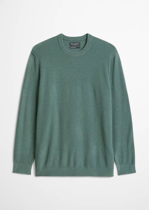 Regular-Fit Bouclé Sweater Skipping Stone in isolated view without model