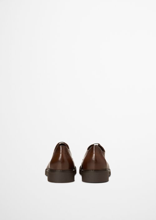 Erin Lace-Up Shoes — Cognac