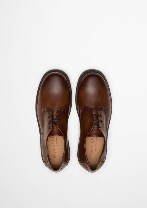 Šněrovací boty, model Erin Cognac v pohledu shora