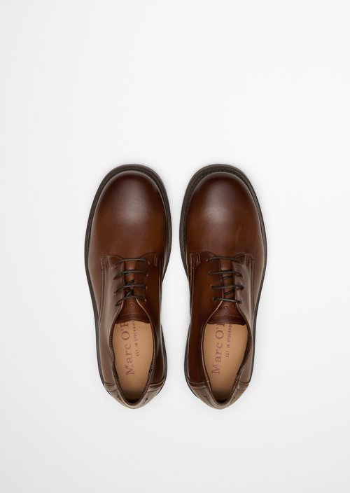 Erin Lace-Up Shoes — Cognac
