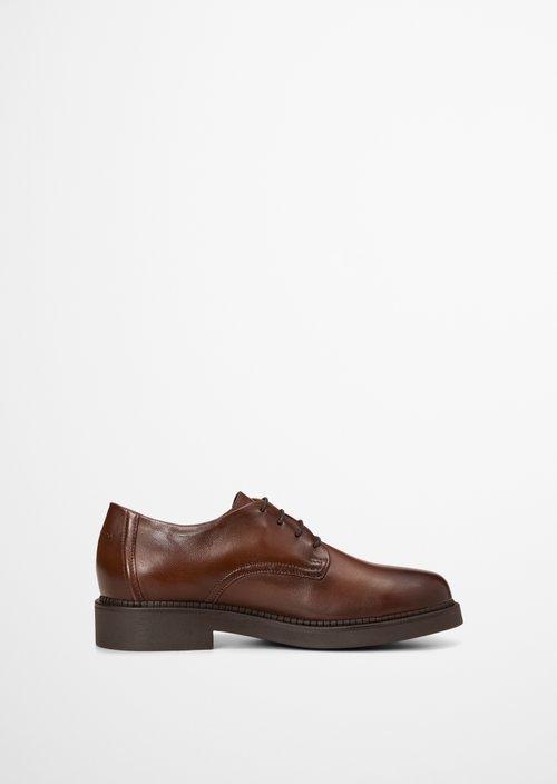 Erin Lace-Up Shoes — Cognac