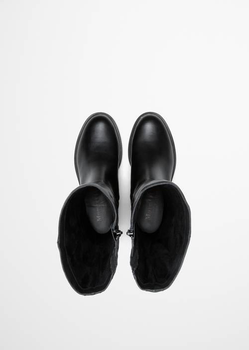 Paula Model Long-Shaft Boots Black in top view