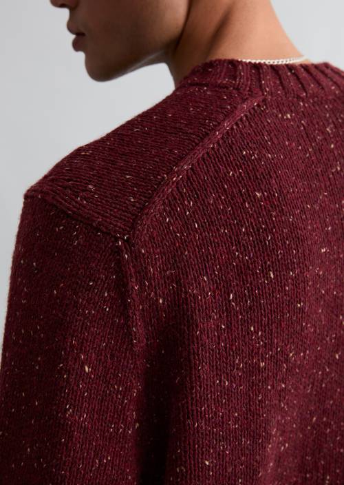 Pullover regular Burgundy in Detailansicht