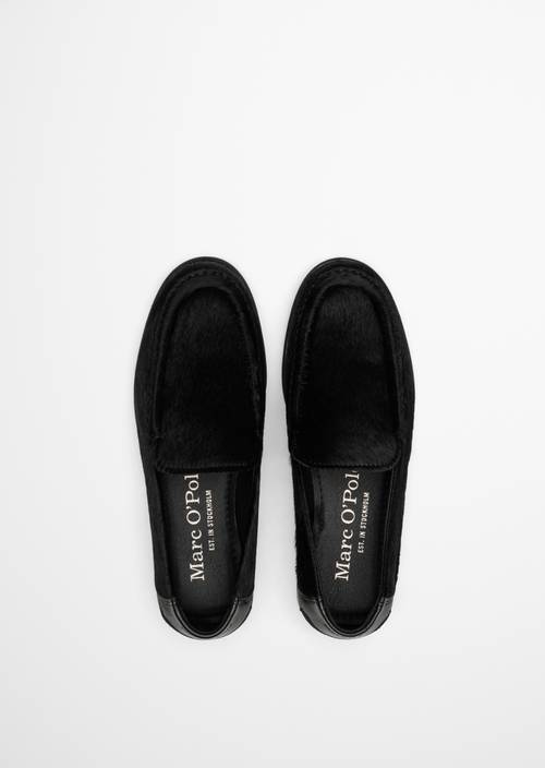 Loafer Model Fiona Black in Ansicht von oben
