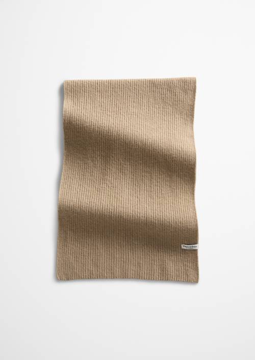 Strickschal Earthy Taupe in Frontalansicht