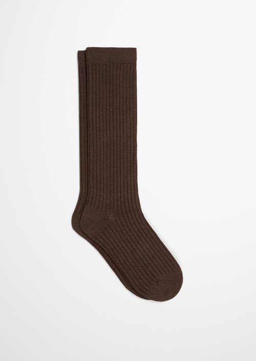 Knee-high socks — Espresso Brown