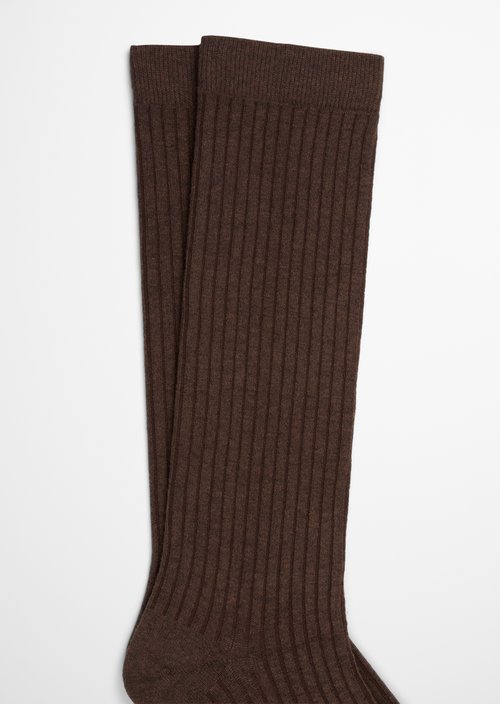 Knee-high socks — Espresso Brown